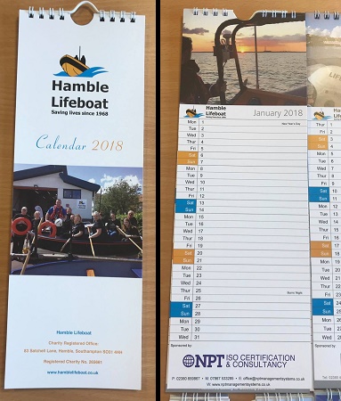 Hamble Lifeboat Calendar 2018